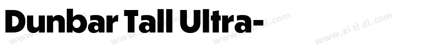 Dunbar Tall Ultra字体转换